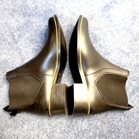 Kate Spade Women's Black Chelsea Rain Booties Size 10 - Picture 16 of 16